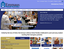 Tablet Screenshot of emmauslutheranfw.org